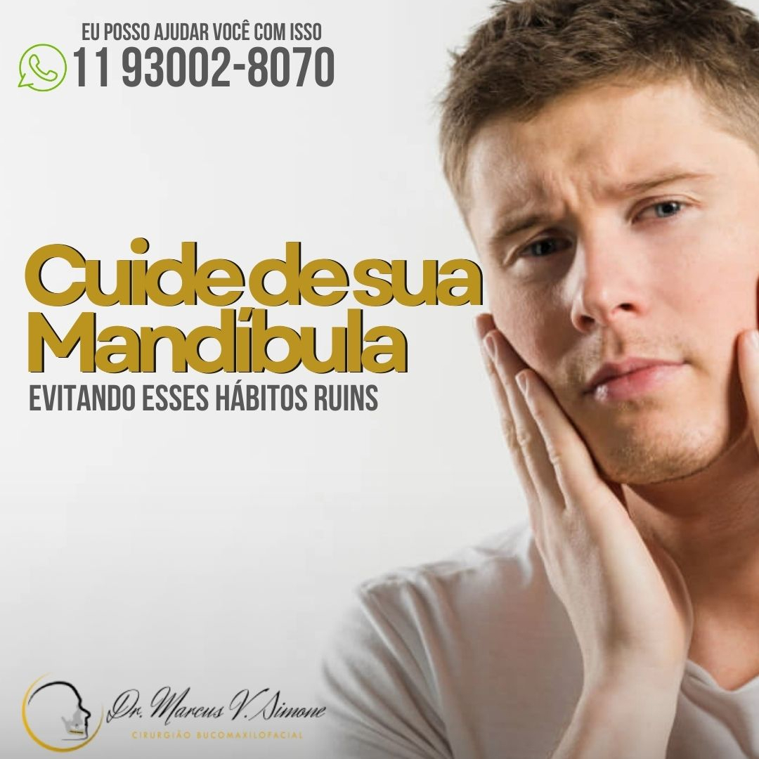Cuide de sua mandíbula-evitando hábitos ruins