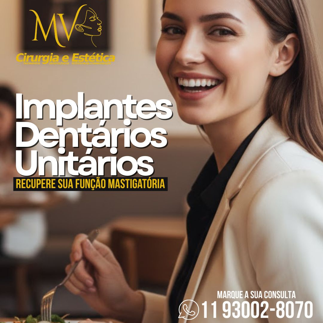 Implantes Unitários-recupere sua função mastigatória