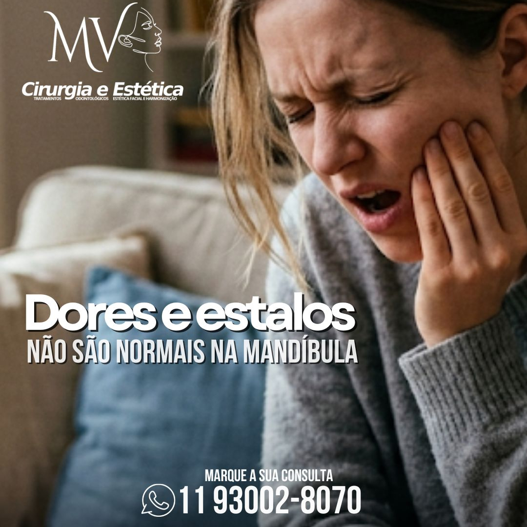Dores e estalos na mandíbula-não são normais